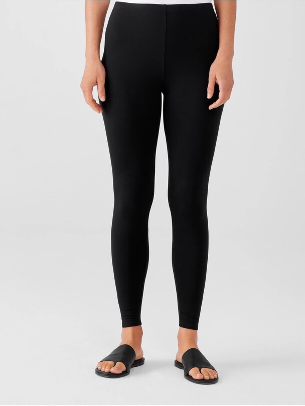Eileen Fisher Viscose Jersey Ankle
Leggings Black Size M Medium